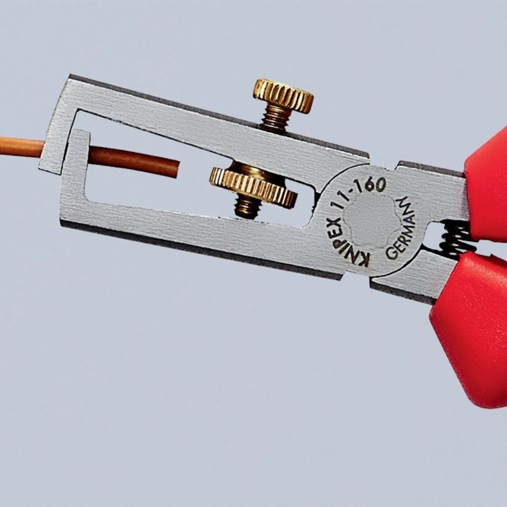 Produktabbildung Nr. 5: Knipex Abisolierzange, Länge 160 mm, poliert Kunststoffüberzug