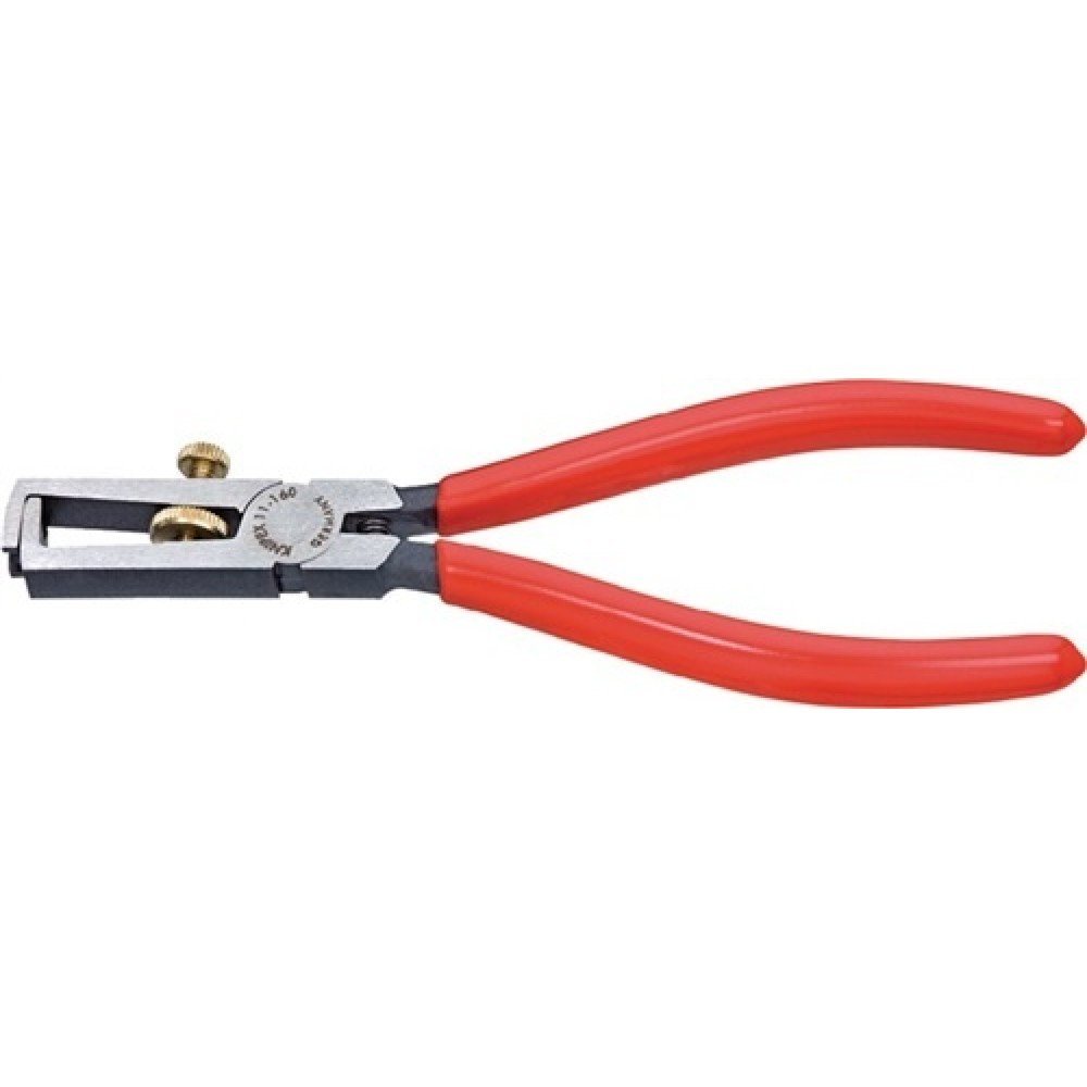 KNIPEX Abisolierzange, schwarz atramentiert mit Kunststoffüberzug