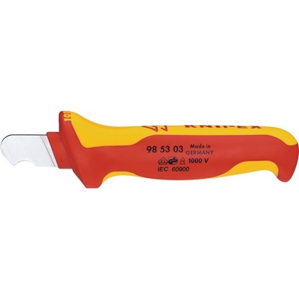 Produktabbildung: Abmantelungsmesser L.155mm Klingen-L.28mm KNIPEX
