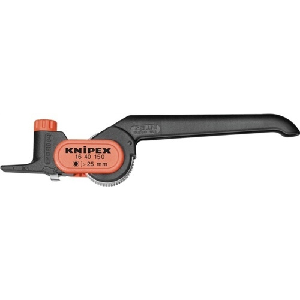Produktabbildung: Abmantelungswerkzeug Gesamt-L.150mm Arbeitsbereich D.ab 25,0mm KNIPEX