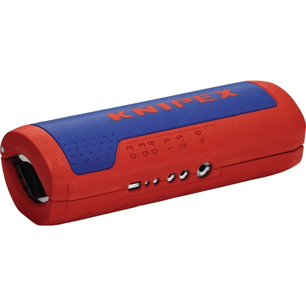 KNIPEX Abmantelungswerkzeug TwistCut Gesamt-L.100mm 0,2-4,0 (Litze) mm² Produktabbildung: KNIPEX Abmantelungswerkzeug TwistCut Gesamt-L.100mm 0,2-4,0 (Litze) mm²