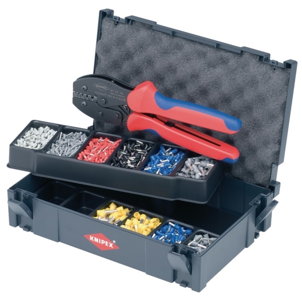 Produktabbildung Nr. 2: Knipex Aderendhülsensortiment 1201tlg.0,5-6mm² Crimpzange PreciForce® i.Systainer