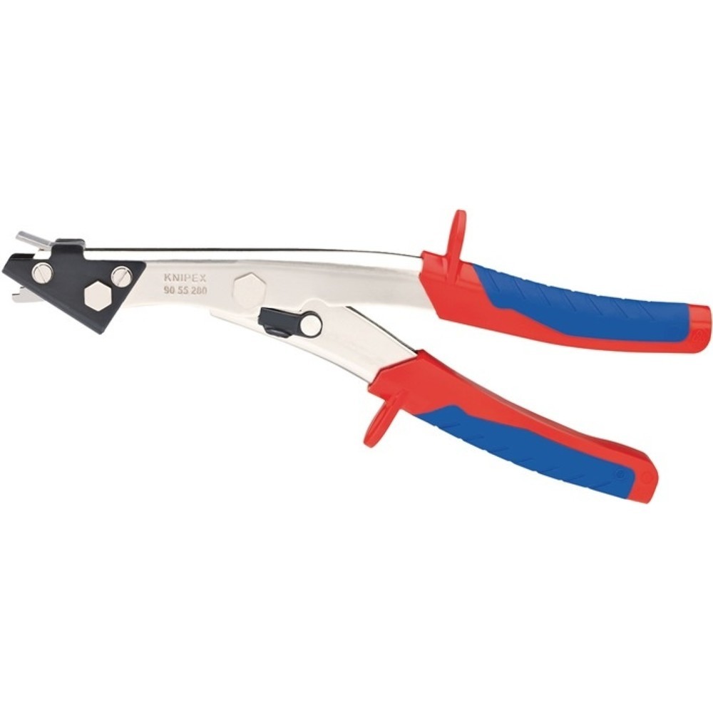 Produktabbildung: Knipex Blechknabber Gesamt-L.280mm Schnitt-B.2,7mm vern.Mehrkomp.-Hüllen