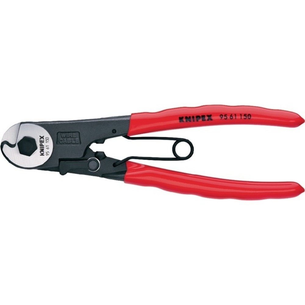 Produktabbildung: Knipex Bowdenzugschneider Gesamt-L.150mm Drahtseil-Ø 3mm pol.Ku.-Überzug