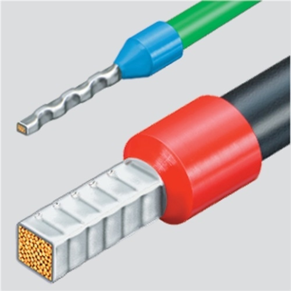 Produktabbildung Nr. 2: Crimpzange Gesamt-L.190mm 0,08-10,0 (AWG 28-7) mm² brün.2K-Hülle KNIPEX