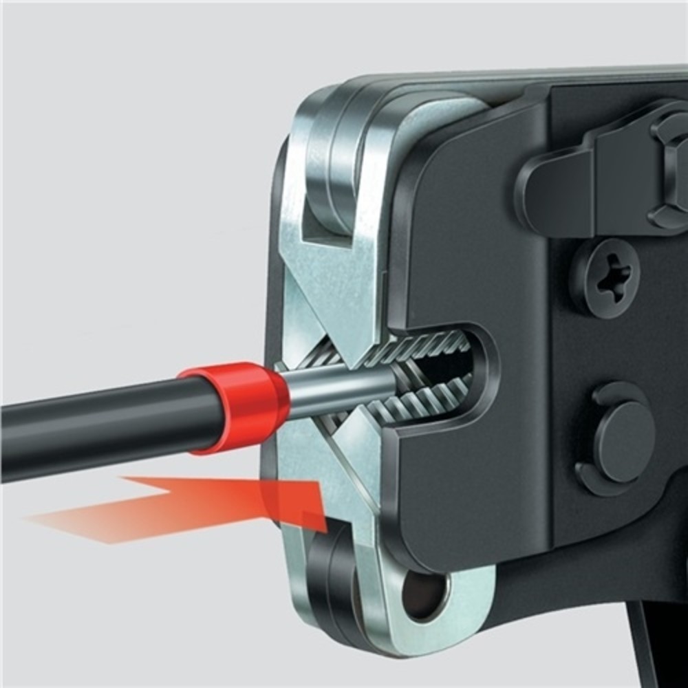 Produktabbildung Nr. 6: Crimpzange Gesamt-L.190mm 0,08-10,0 (AWG 28-7) mm² brün.2K-Hülle KNIPEX