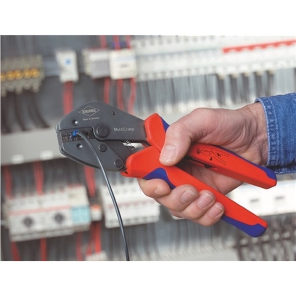 Produktabbildung Nr. 5: Crimpzange L.250mm m.3Wechseleinsätzen KNIPEX