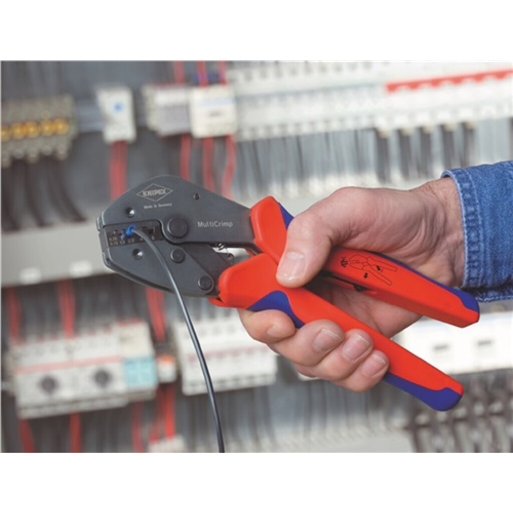 Produktabbildung Nr. 5: Crimpzange L.250mm m.3Wechseleinsätzen KNIPEX