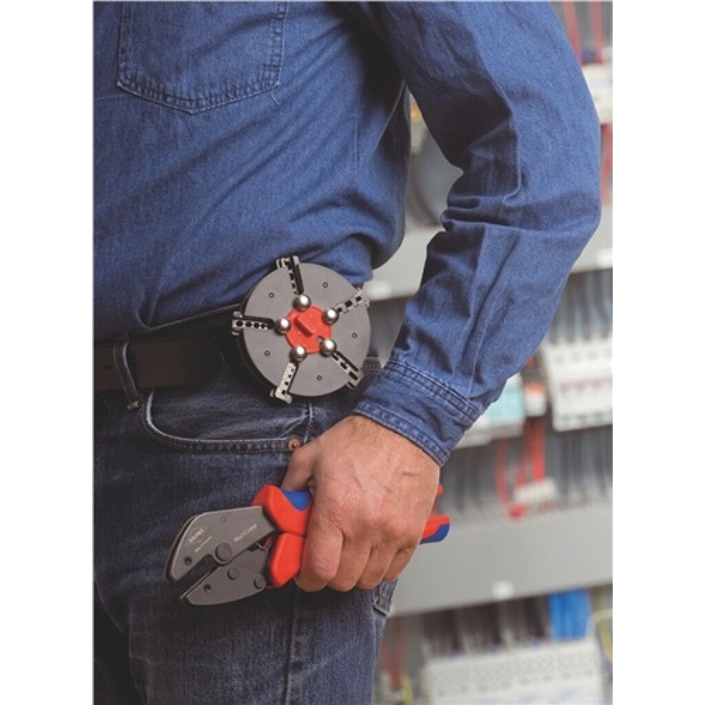 Produktabbildung Nr. 6: Crimpzange L.250mm m.3Wechseleinsätzen KNIPEX