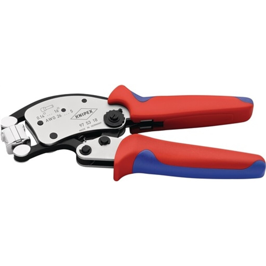Crimpzange Twistor16 Gesamt-L.200mm brün.2K-Hülle KNIPEX Produktabbildung: Crimpzange Twistor16 Gesamt-L.200mm brün.2K-Hülle KNIPEX
