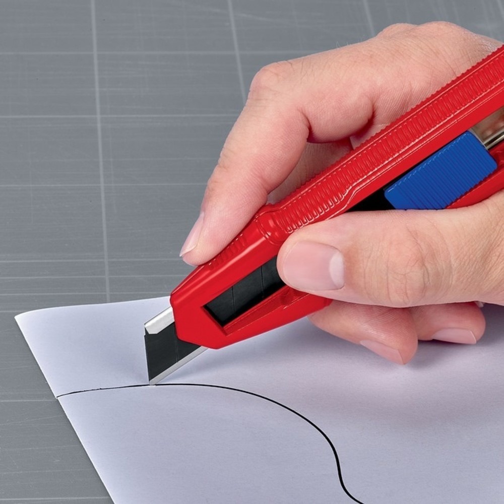 Produktabbildung Nr. 12: Knipex Cuttermesser CutiX®, Klingenbreite 18 mm Länge 165 mm, Magnesium