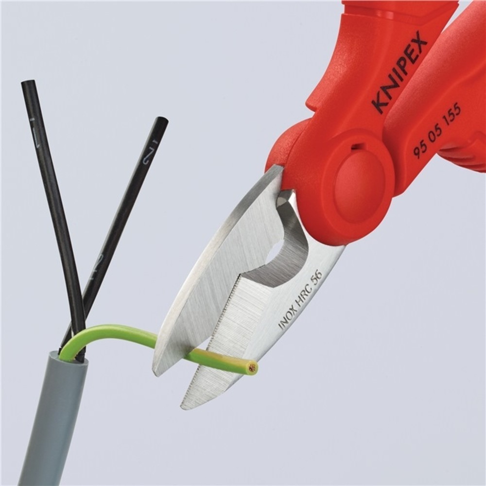 Produktabbildung Nr. 3: Knipex Elektriker-/Handwerkerschere L.155mm 2-K.-Hüllen