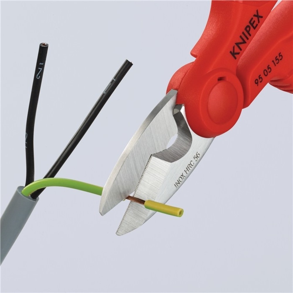Produktabbildung Nr. 4: Knipex Elektriker-/Handwerkerschere L.155mm 2-K.-Hüllen