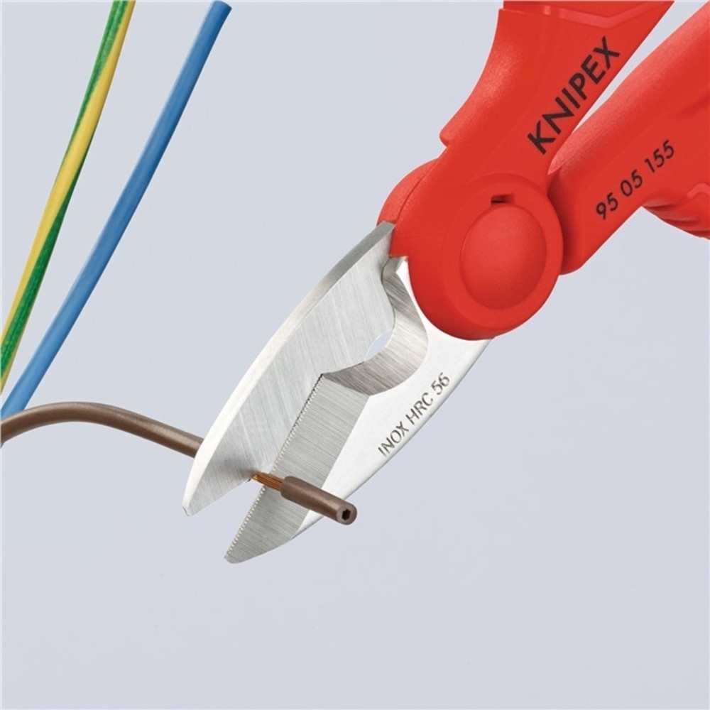 Produktabbildung Nr. 7: Knipex Elektriker-/Handwerkerschere L.155mm 2-K.-Hüllen