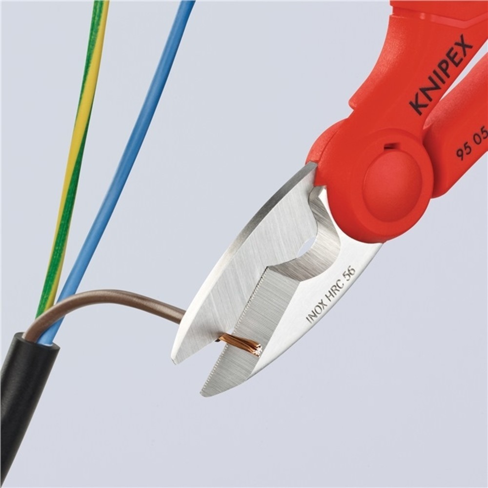 Produktabbildung Nr. 8: Knipex Elektriker-/Handwerkerschere L.155mm 2-K.-Hüllen