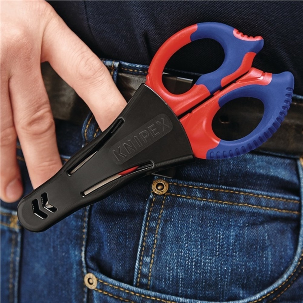 Produktabbildung Nr. 9: Knipex Elektriker-/Handwerkerschere L.155mm 2-K.-Hüllen