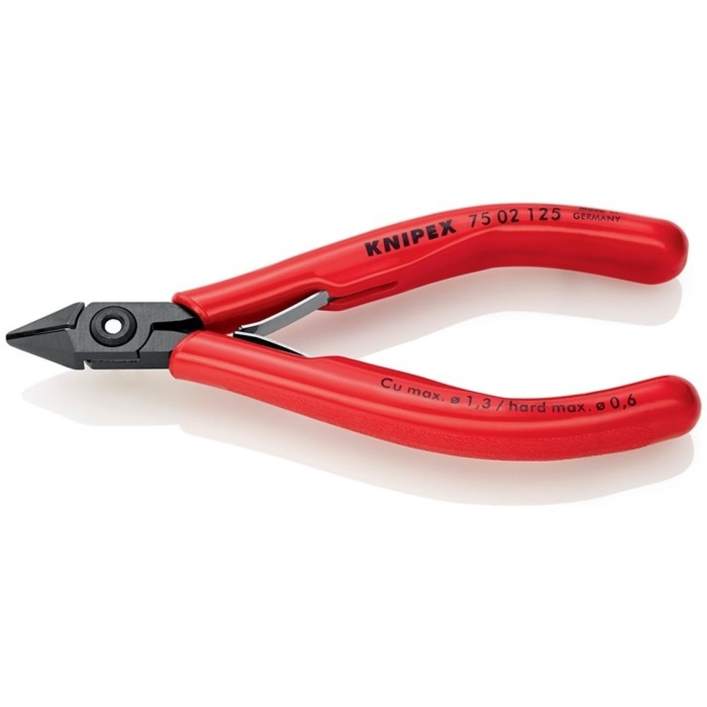 Produktabbildung Nr. 4: Knipex Elektronik-Seitenschneider, Länge 125 mm Form 0, Facette ja