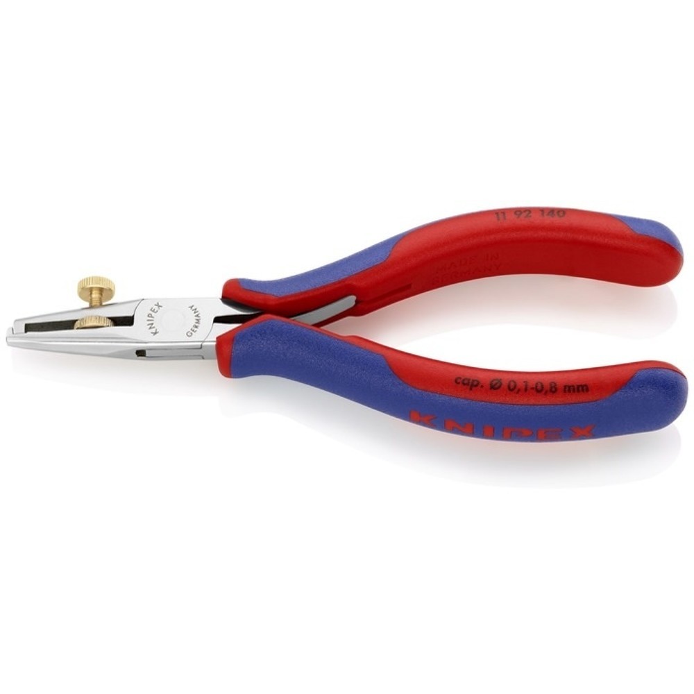 Produktabbildung: KNIPEX Elektronikabisolierzange Gesamt-L.140mm Arbeitsber.0,1-0,8mm
