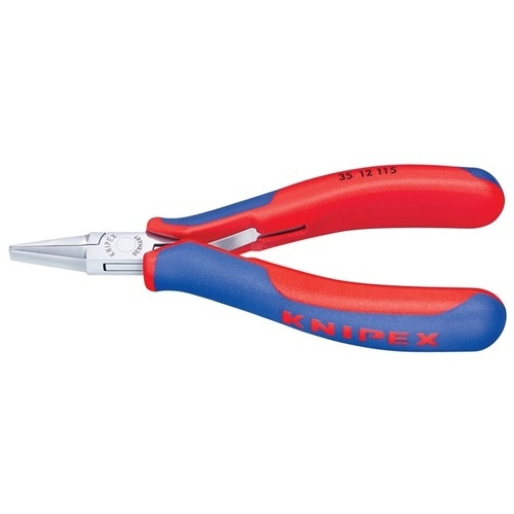 Produktabbildung: Elektronikgreifzange L.115mm pol. flach breit KNIPEX Mehrkomp.-Hüllen