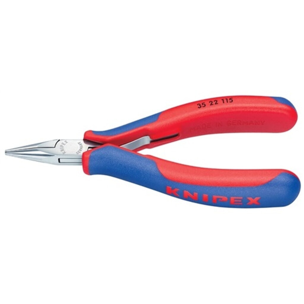 Elektronikgreifzange L.145mm lang/flach/rd. KNIPEX Mehrkomp.-Hüllen Produktabbildung: Elektronikgreifzange L.145mm lang/flach/rd. KNIPEX Mehrkomp.-Hüllen
