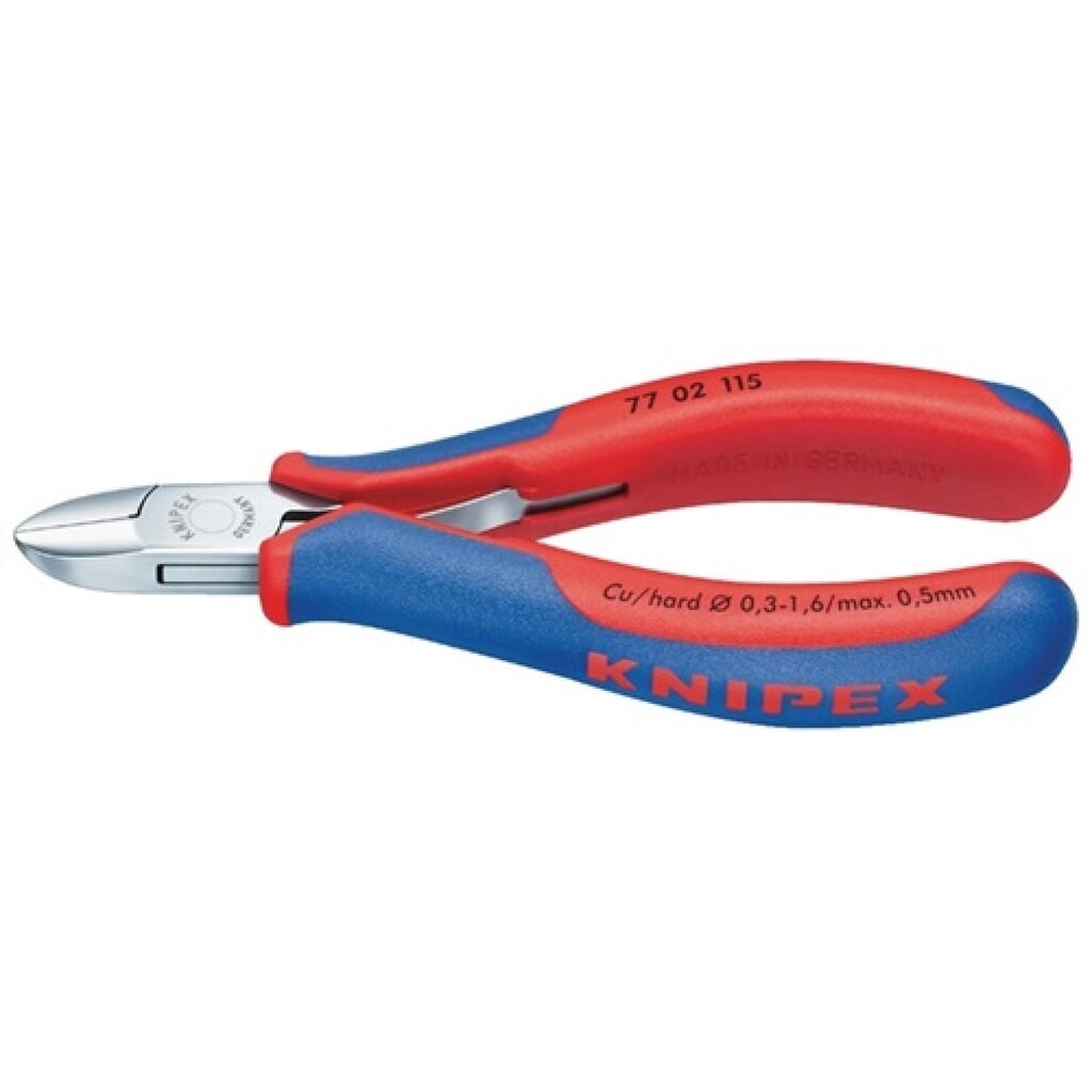 Elektronik-Seitenschneider L.130mm poliert 2-K.-Griffe Knipex Produktabbildung: Elektronik-Seitenschneider L.130mm poliert 2-K.-Griffe Knipex