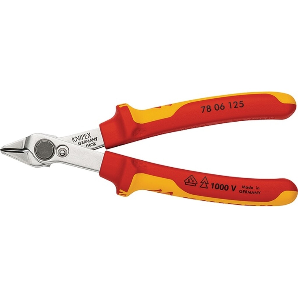 Elektronikseitenschneider Electronic Super-Knips® Länge 125 mm Form 0 Facette nein VDE Produktabbildung: Elektronikseitenschneider Electronic Super-Knips® Länge 125 mm Form 0 Facette nein VDE