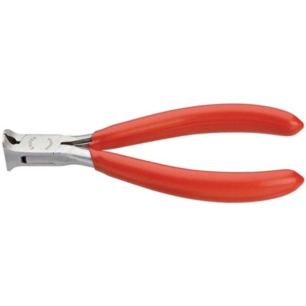 Produktabbildung: Elektronikvornschneider DIN ISO 9654 L.115mm 90Grad pol. Ku.überzogen Knipex