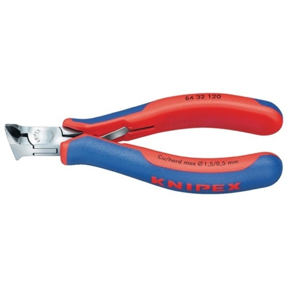 Produktabbildung: Elektronikschrägschneider DIN ISO 9654 L.120mm 15Grad m.kl.Facette spiegelp.