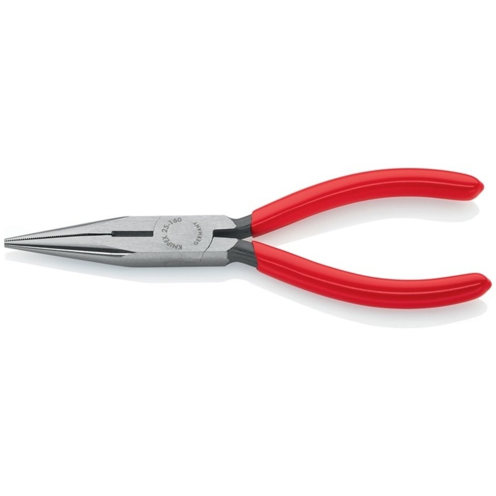Produktabbildung Nr. 1: Knipex Flachrundzange, Länge 160 mm flach/rund gerade, poliert Kunststoffüberzug