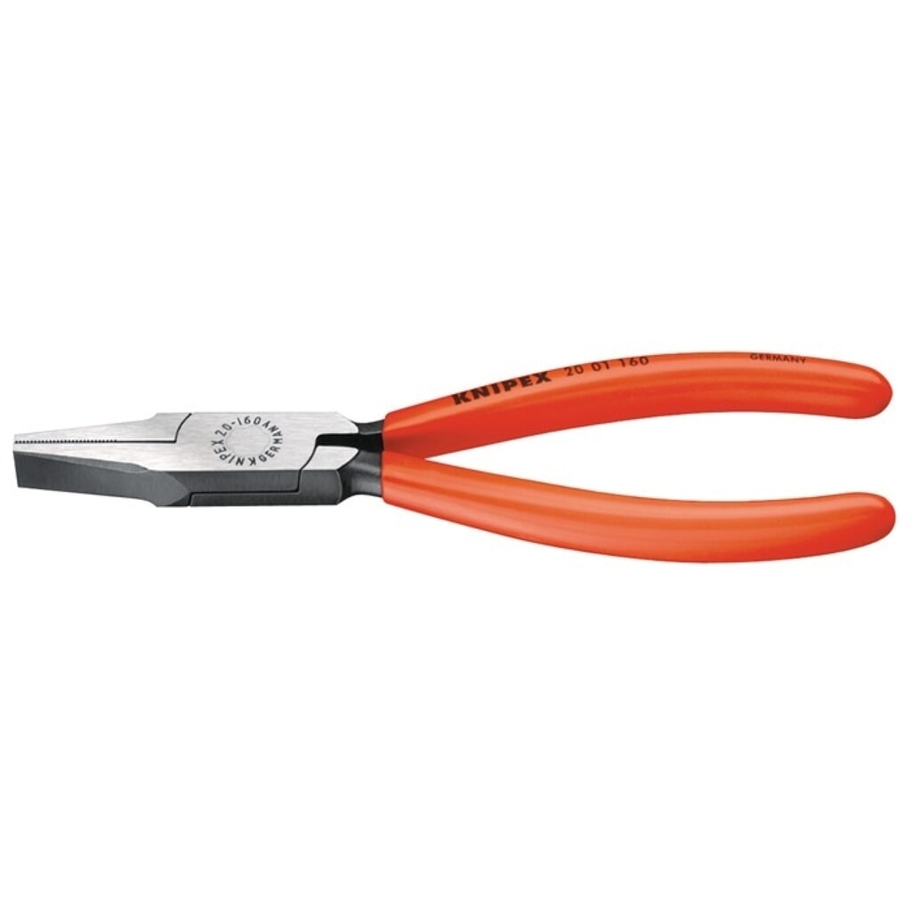 KNIPEX Flachzange, Kopf poliert schwarz atramentiert, Gesamtlänge 140 mm, Kunststoffüberzug Produktabbildung: KNIPEX Flachzange, Kopf poliert schwarz atramentiert, Gesamtlänge 140 mm, Kunststoffüberzug