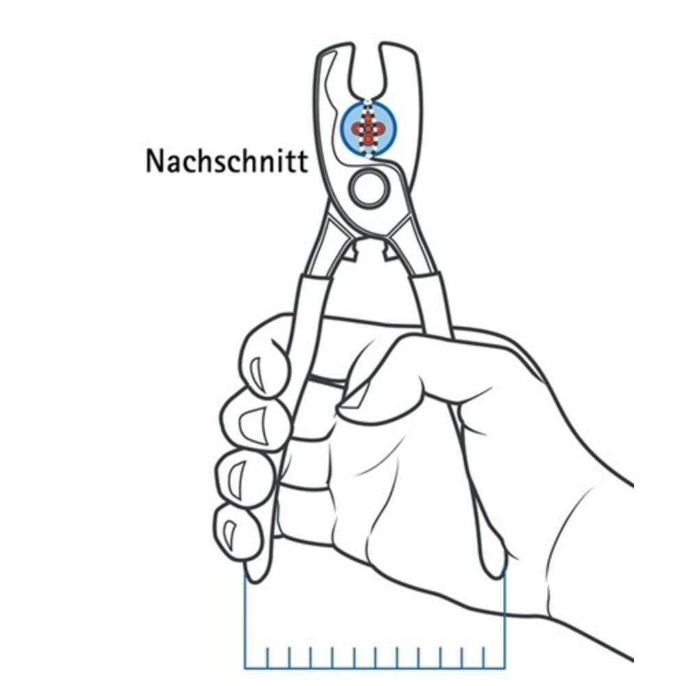 Produktabbildung Nr. 4: Kabelschere L.200mm max.70mm2 brün. m.Ku.-Überzug KNIPEX m.Klemmschutz