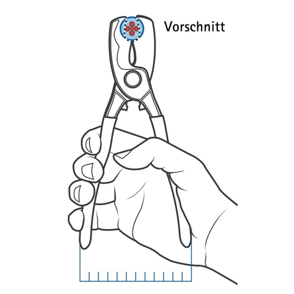 Produktabbildung Nr. 3: KNIPEX Kabelschere L.200mm Mehrkomp.-Hüllen