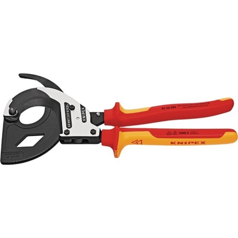 Produktabbildung: Kabelschneider Gesamt-L.320mm max.60 (600 mm²)mm pol.2-K.-Hüllen VDE KNIPEX