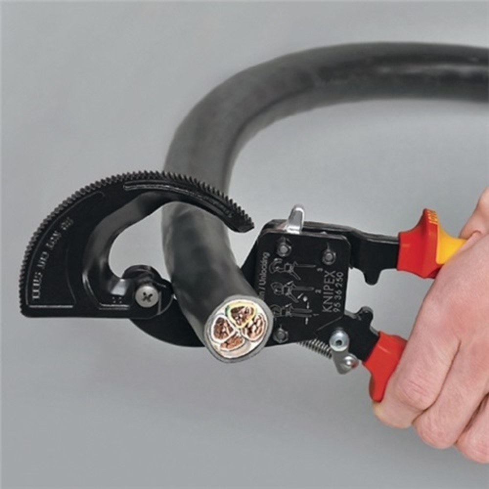 Produktabbildung Nr. 3: Kabelschneider Gesamt-L.320mm max.60 (600 mm²)mm pol.2-K.-Hüllen VDE KNIPEX