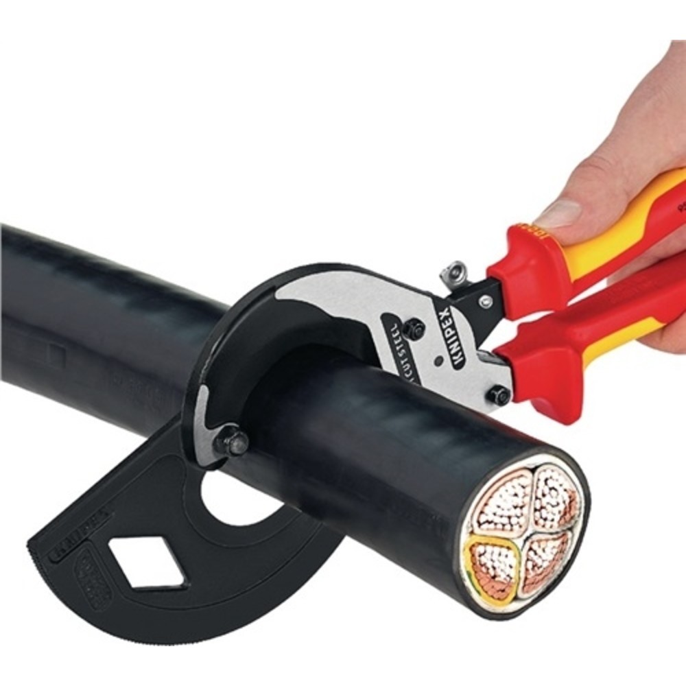 Produktabbildung Nr. 5: Kabelschneider Gesamt-L.320mm max.60 (600 mm²)mm pol.2-K.-Hüllen VDE KNIPEX