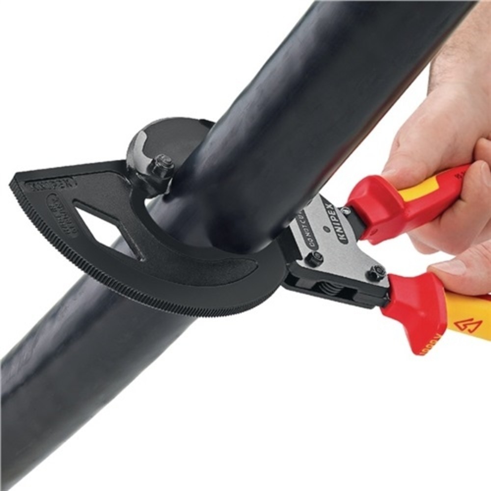 Produktabbildung Nr. 6: Kabelschneider Gesamt-L.320mm max.60 (600 mm²)mm pol.2-K.-Hüllen VDE KNIPEX