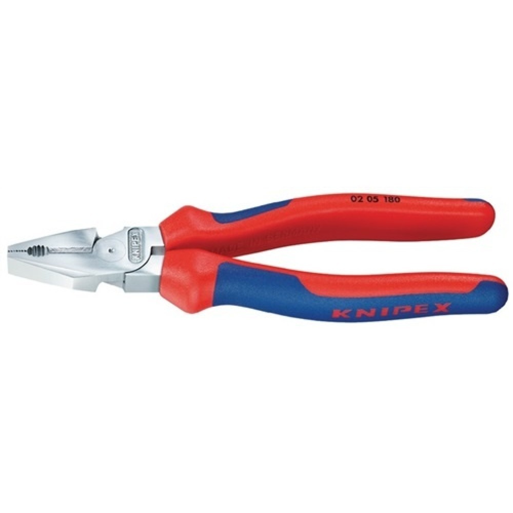 Produktabbildung: Kraftkombizange L.225mm verchr.Mehrkomp.-Hülle KNIPEX