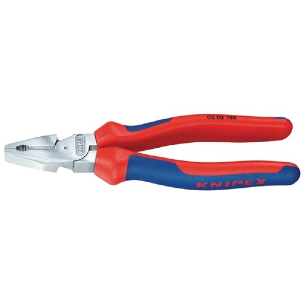 Produktabbildung: Kraftkombizange L.180mm verchr.Mehrkomp.-Hülle KNIPEX
