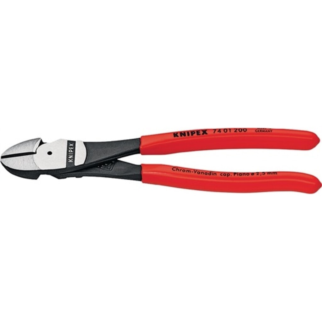 Produktabbildung: Kraftseitenschneider DIN ISO 5749 L.140mm pol.Form 0 Ku.-Überzug KNIPEX