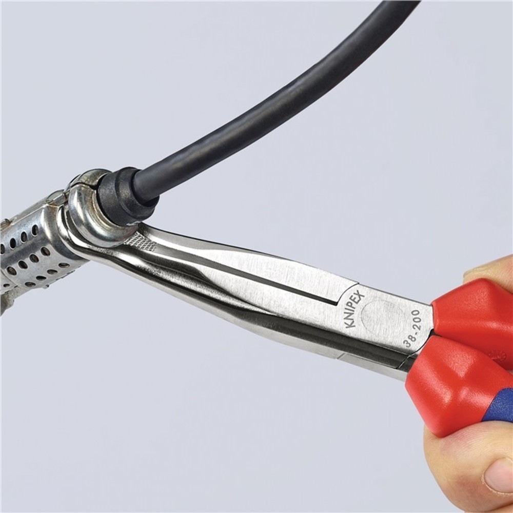 Produktabbildung Nr. 3: KNIPEX Mechanikerzange L.200mm Form 9 45Grad gew.Mehrkomp.-Hülle verchr