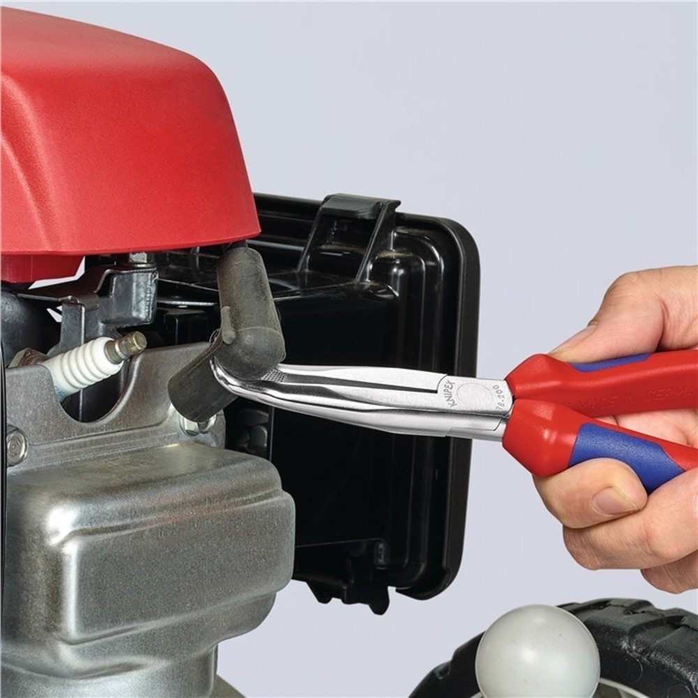Produktabbildung Nr. 6: KNIPEX Mechanikerzange L.200mm Form 9 45Grad gew.Mehrkomp.-Hülle verchr