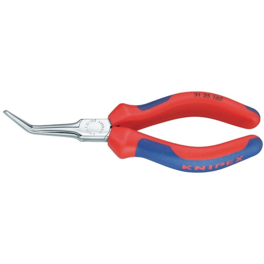 Produktabbildung: KNIPEX Nadelzange L.160mm 45Grad gew.verchr.Mehrkomp.-Hüllen