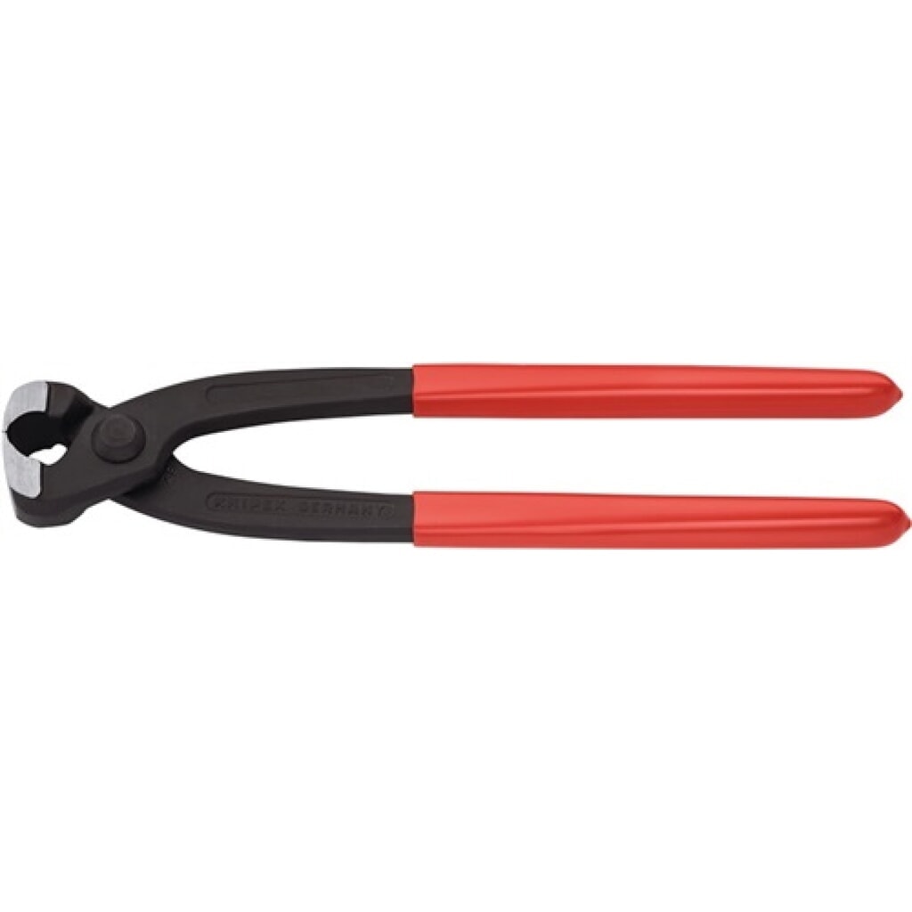 Ohrklemmenzange Gesamt-L.220mm Kopf schwarz atram.Kunststoff-Überzug KNIPEX Produktabbildung: Ohrklemmenzange Gesamt-L.220mm Kopf schwarz atram.Kunststoff-Überzug KNIPEX