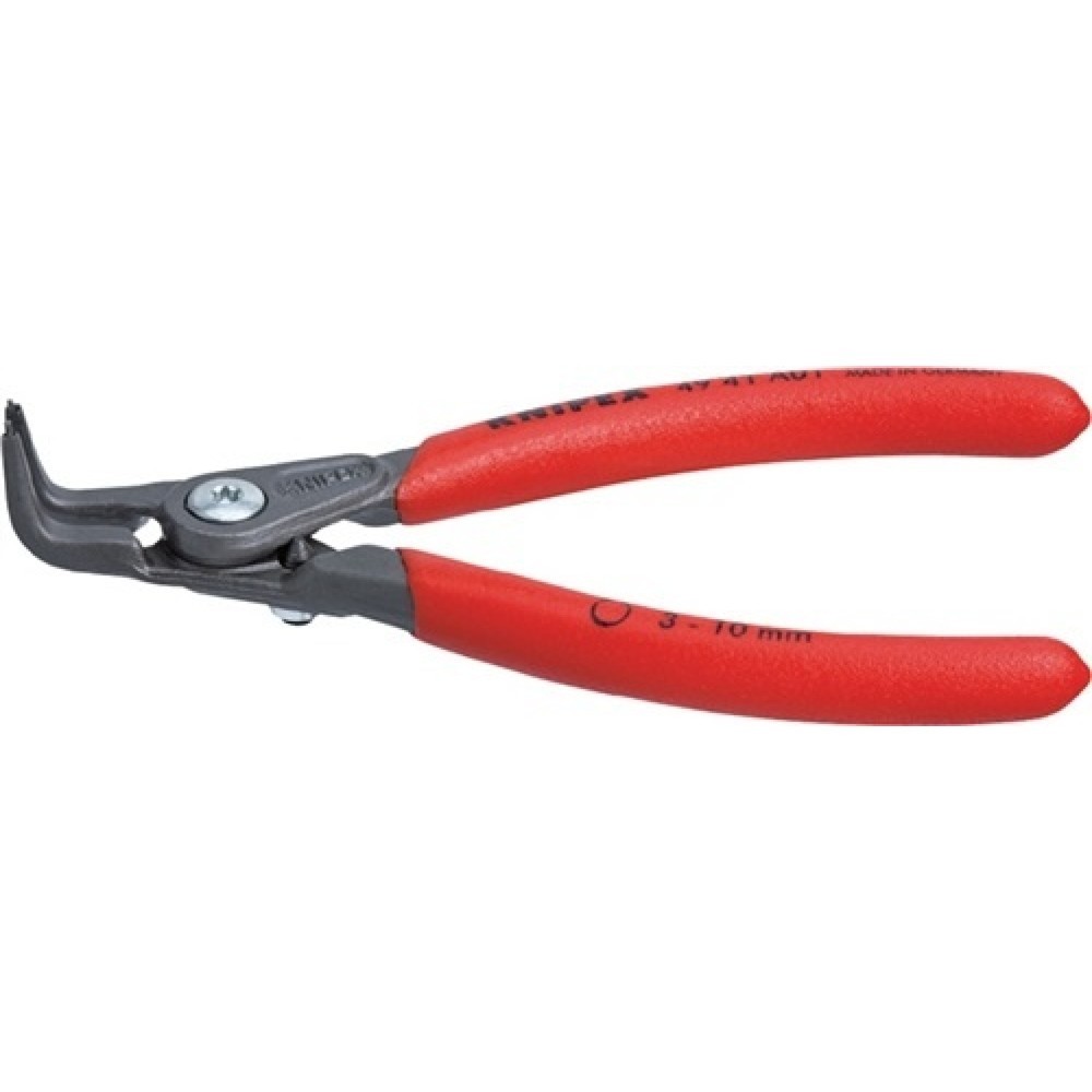 Produktabbildung: Außensicherungsringzange A 01 f.Wellen D.3-10mm 90Grad gew.L.130mm KNIPEX