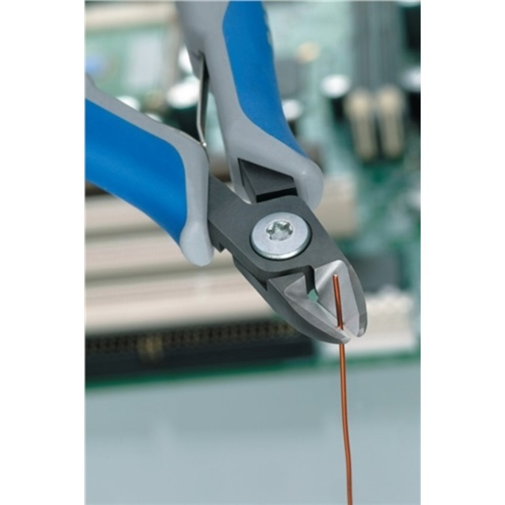 Produktabbildung Nr. 3: Elektron.Seitenschneider L.125mm pol. rd. sehr kl.Facette m.2Komp.-Hüllen