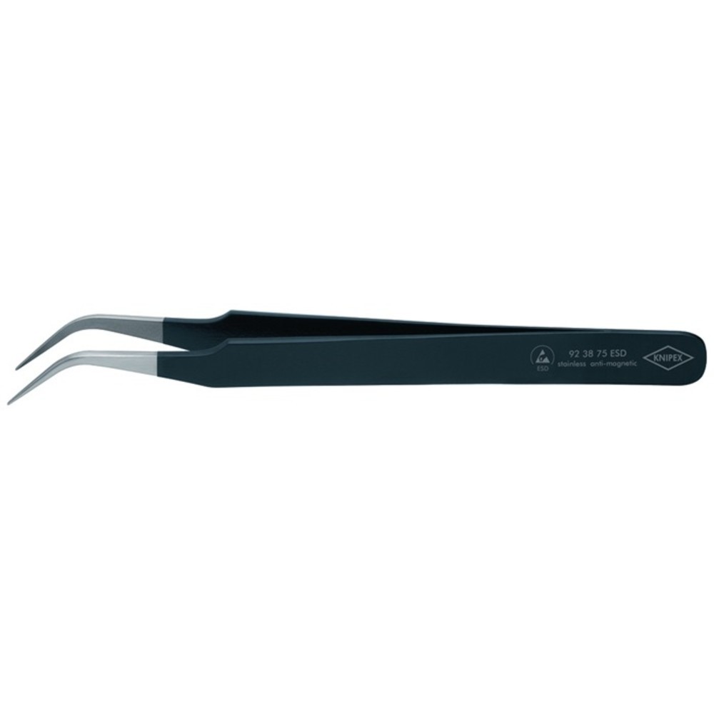 Produktabbildung Nr. 2: Knipex Präzisionspinzette Länge 120 mm 45Grad gewinkelt sichelform rostfrei, antimagn., elektr. ableitend