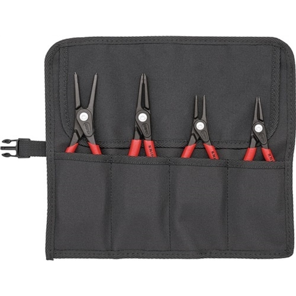 Produktabbildung: Präzisionssicherungsringzangensatz 4-tlg.in Rolltasche 12-60mm KNIPEX
