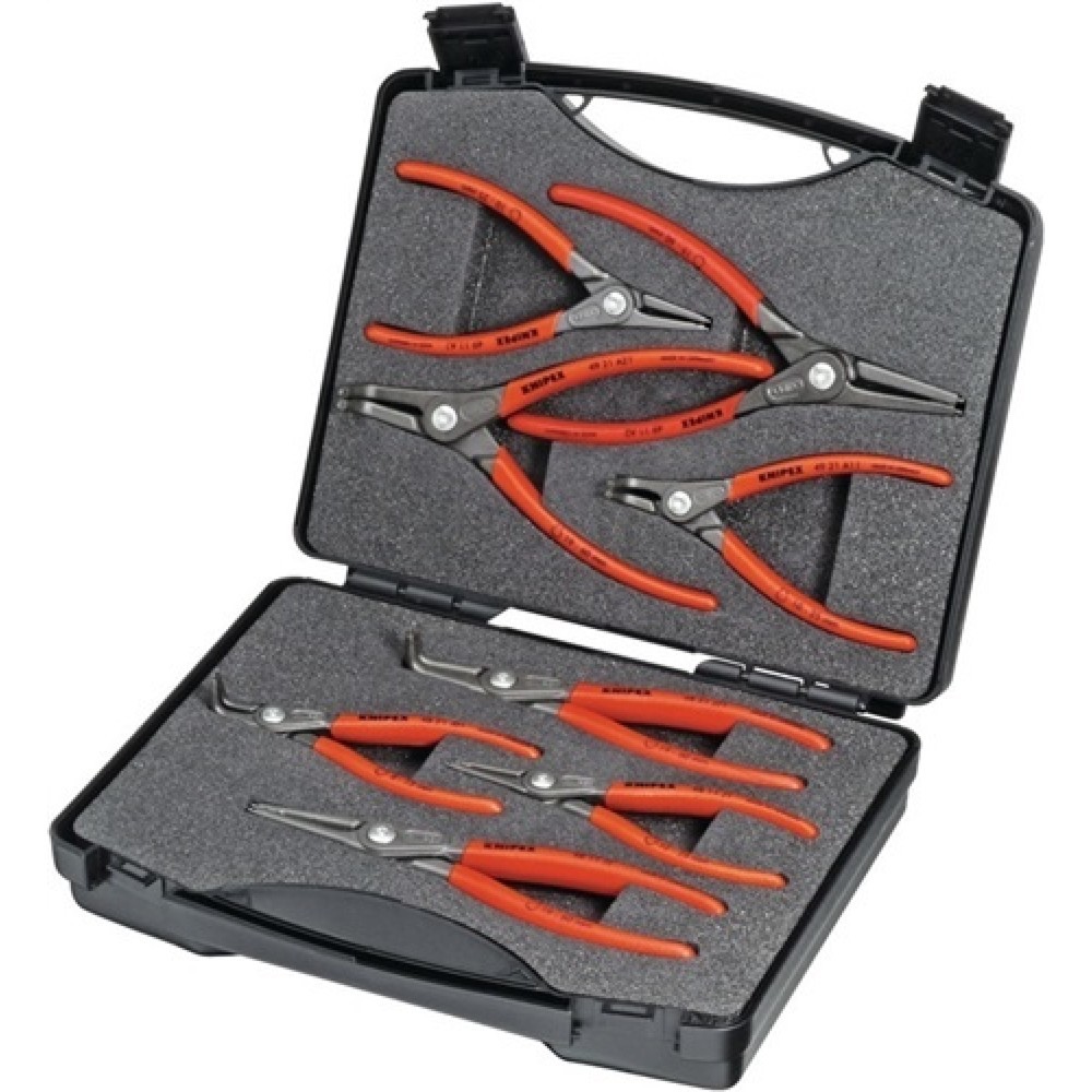 Produktabbildung: Sicherungszangensatz 8-tlg.in Ku.-Koffer 10-60mm KNIPEX