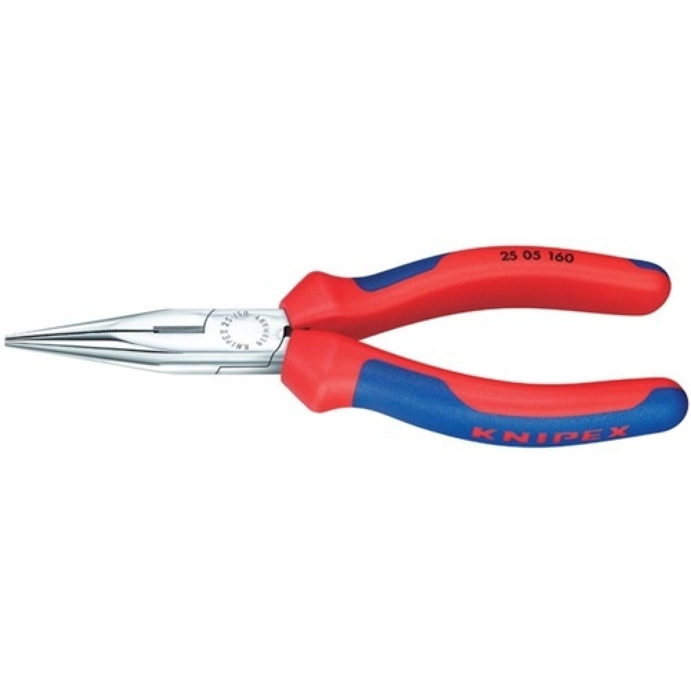 Produktabbildung: Radiozange DIN ISO 5745 L.160mm flach/rund ger.verchr.m.Mehrkomp.-Hüllen KNIPEX