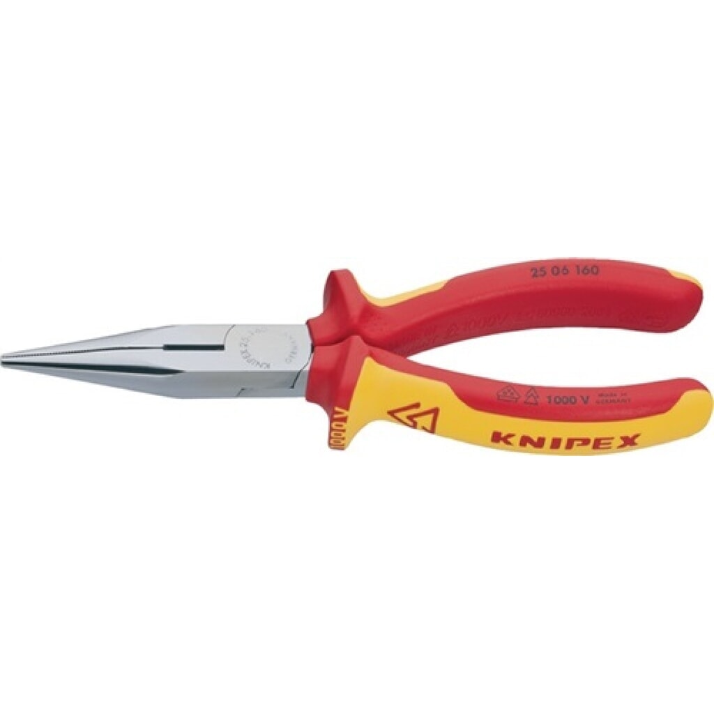 Produktabbildung: Radiozange DIN ISO 5745 L.160mm flach/rund ger.2K-Hülle VDE KNIPEX